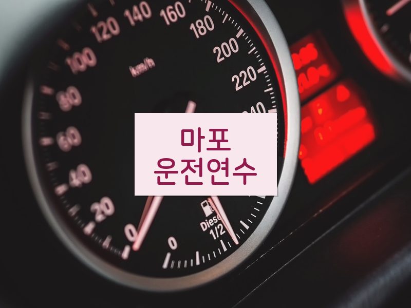마포운전연수 후기