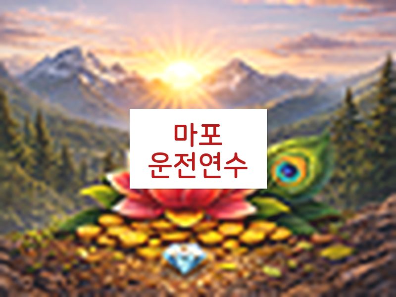 마포운전연수 후기